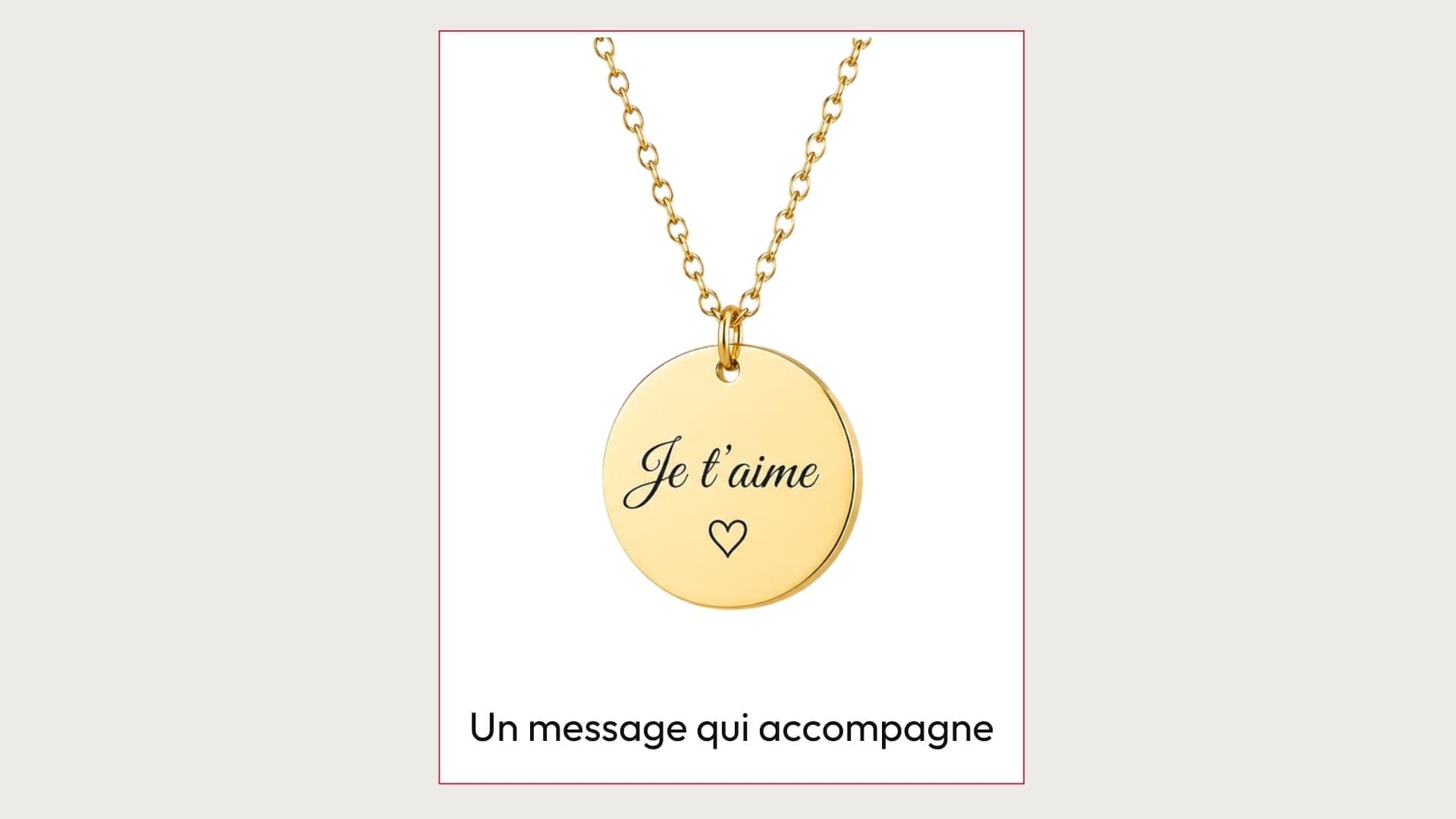 Un message qui accompagne